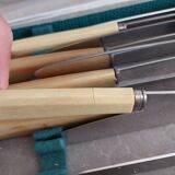 Old cheese knife set