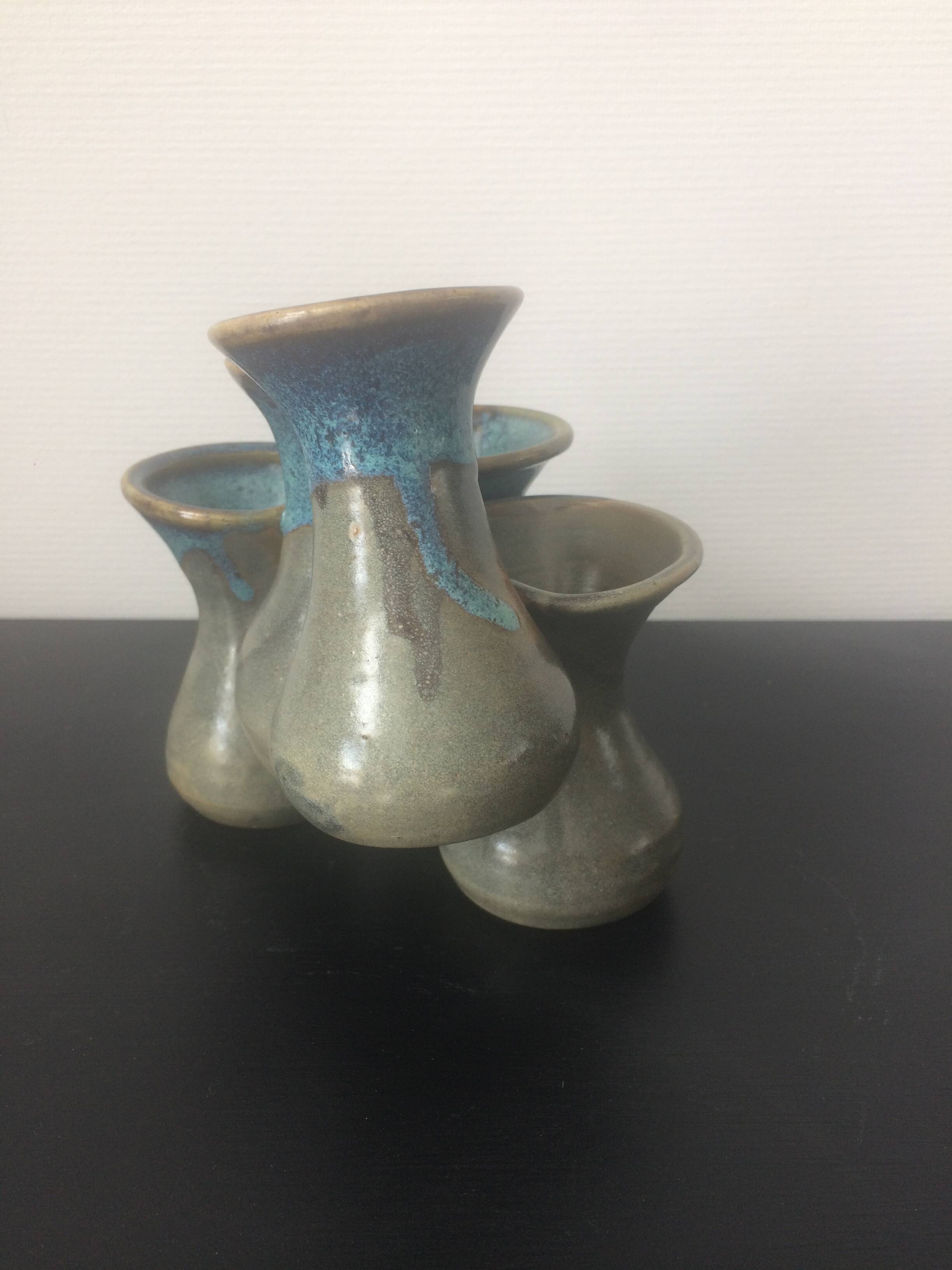 Ceramic vase signed Nika