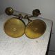 Pair of adjustable gilt bronze candlesticks