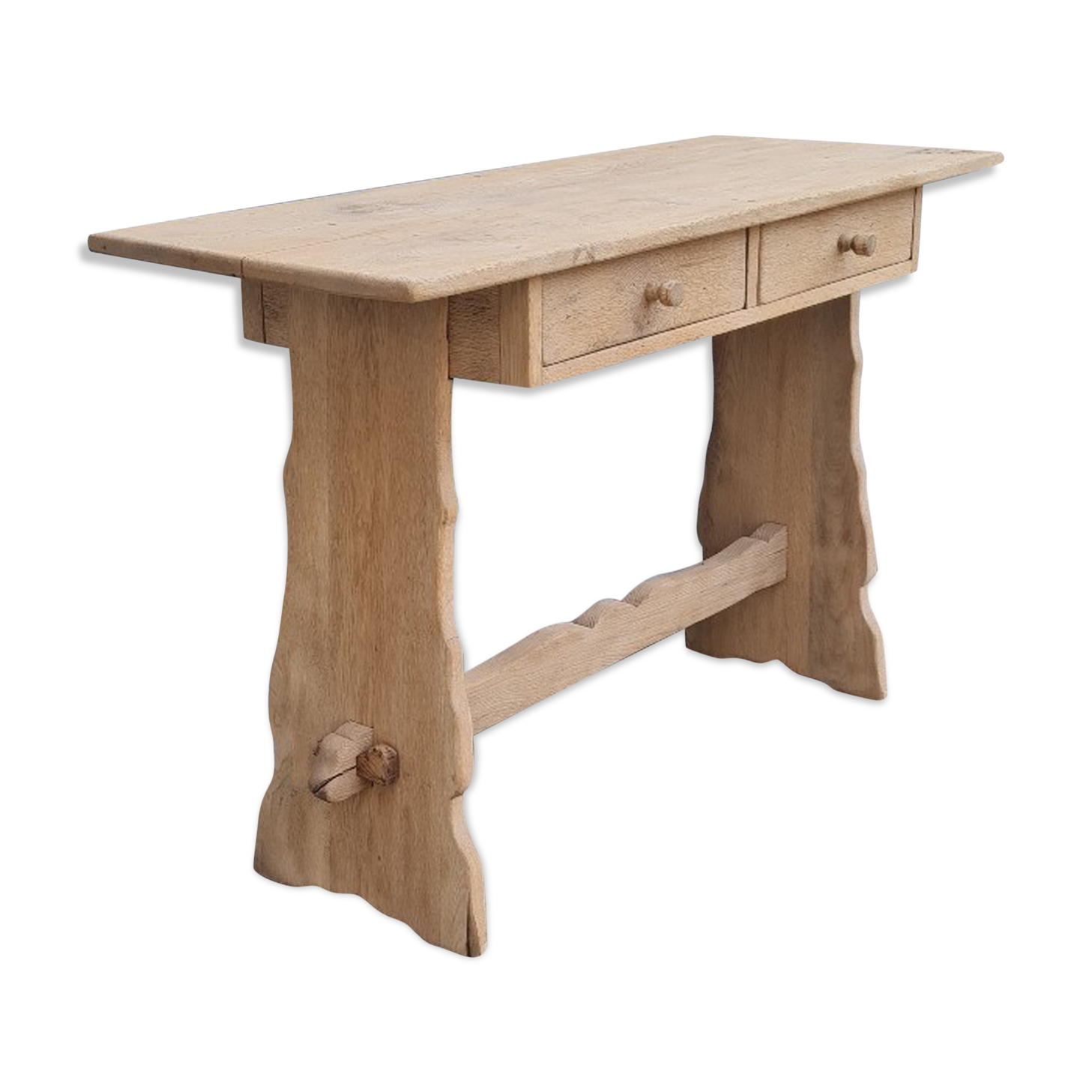 Console savoyarde en chêne blond 1950