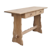 Console savoyarde en chêne blond 1950