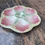 1 Kleber and Guerin oyster barbotine plate from St Clément