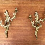 Pair of vintage Italian wall candle holders