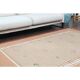 1970s Vintage Turkish Oushak Handmade Wool Cotton Orange Area Rug 173x223
