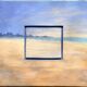 Mixed media painting signed Mireille Veauvy – acrylic and integrated tapestry