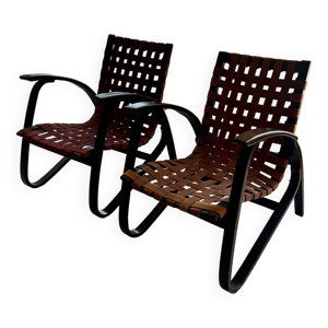 paire de fauteuils en - 1930