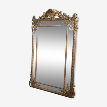 Mirror with parcloses and pediment 180x119