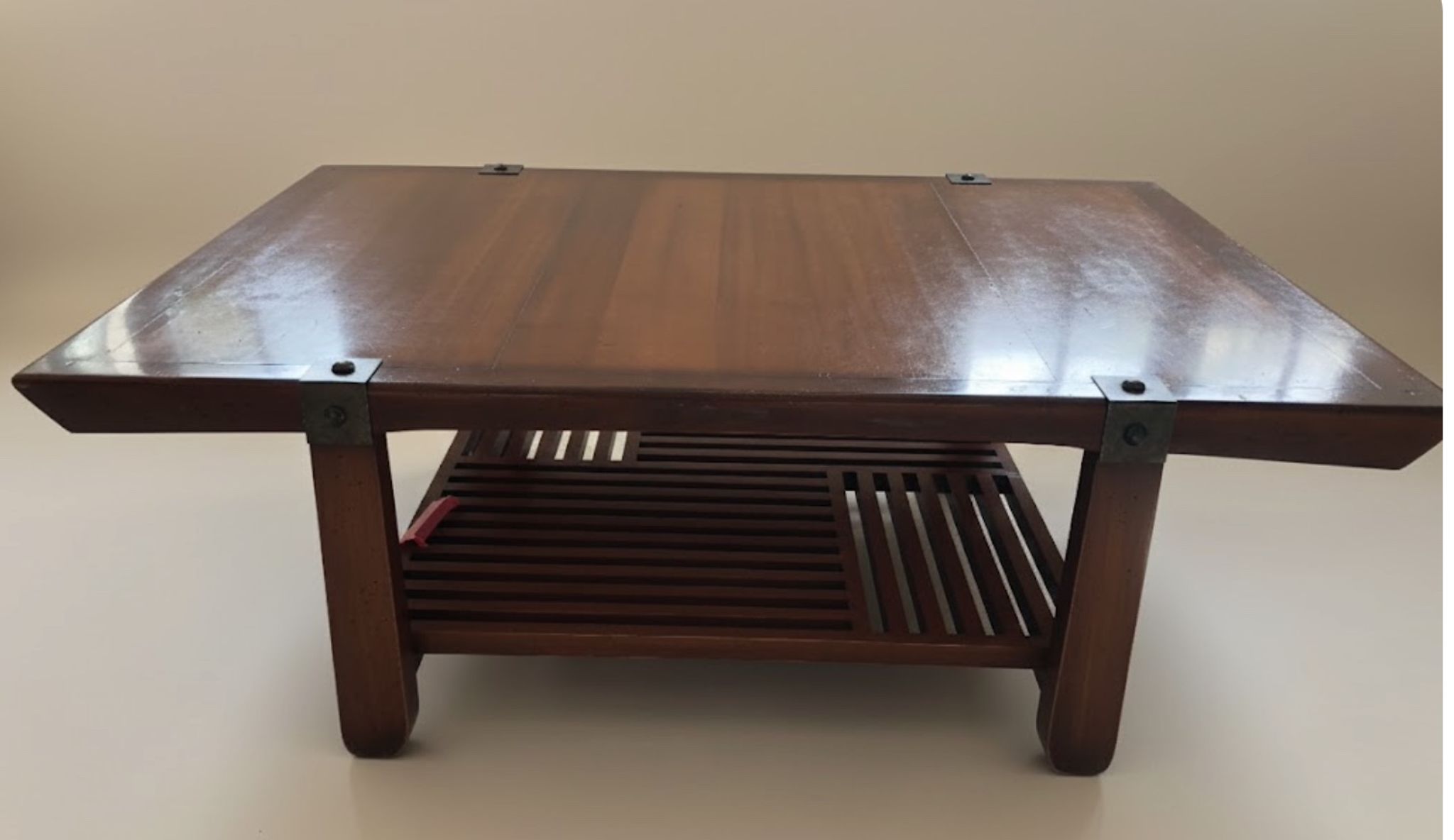 Large coffee table Roche Bobois "The Tea Route" – solid wood –