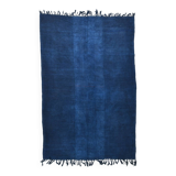 Contemporary Navy Blue Turkish Vintage Kilim Rug, 188x287Cm