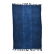 Contemporary Navy Blue Turkish Vintage Kilim Rug, 188x287Cm