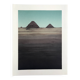Original lithograph by Alain Le Foll, Khufu, Kephren, Mykerin, 1978