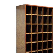 Vintage wine cabinet / shop cabinet with 120 compartments from the 1960s