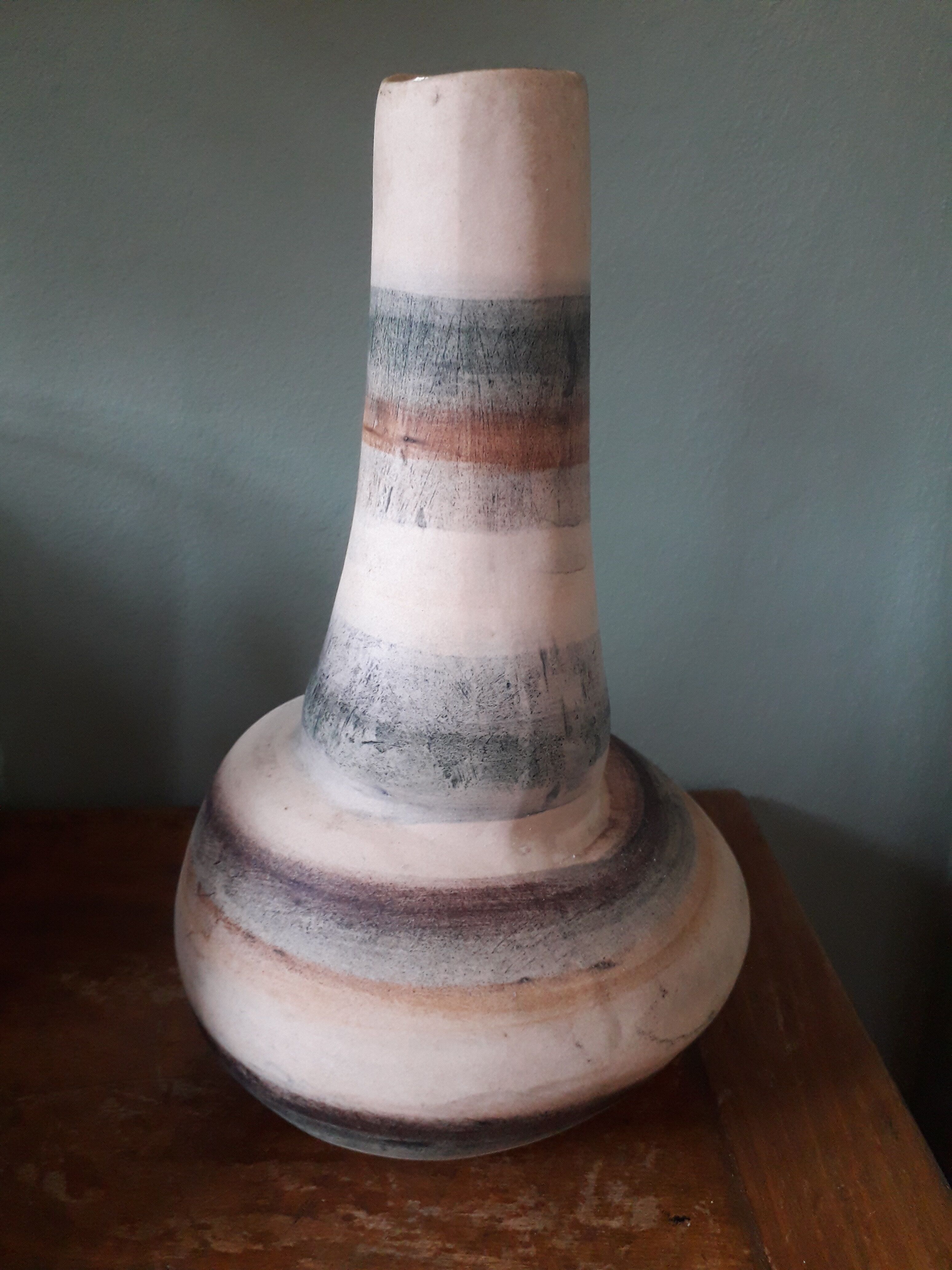 Signed organic vase