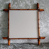 Square mirror made of wood imitation bamboo
