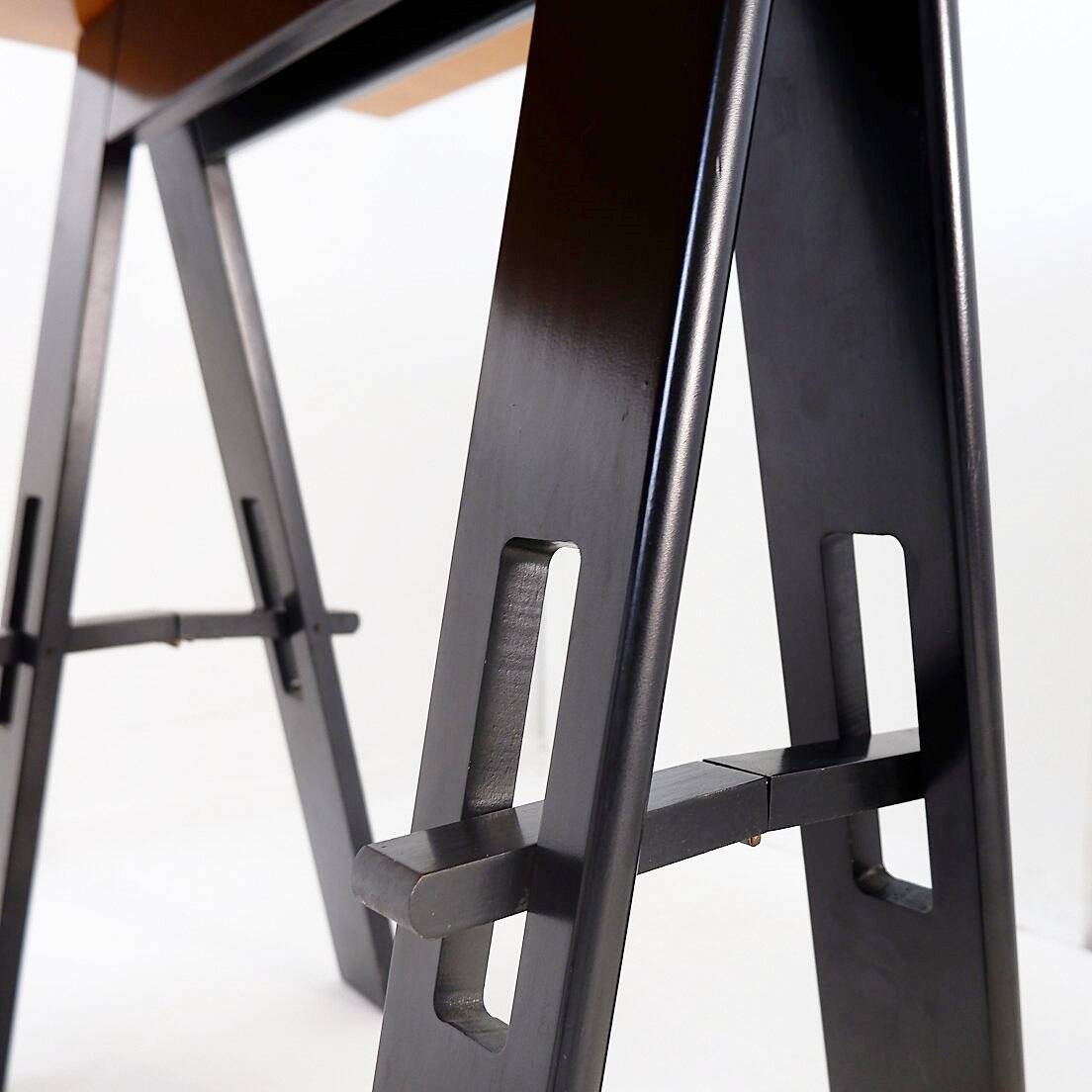 Wooden table by De Pas, D'Urbino, Lomazzi, Acerbis production, 1960s, Italy