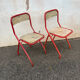 2 industrial chairs