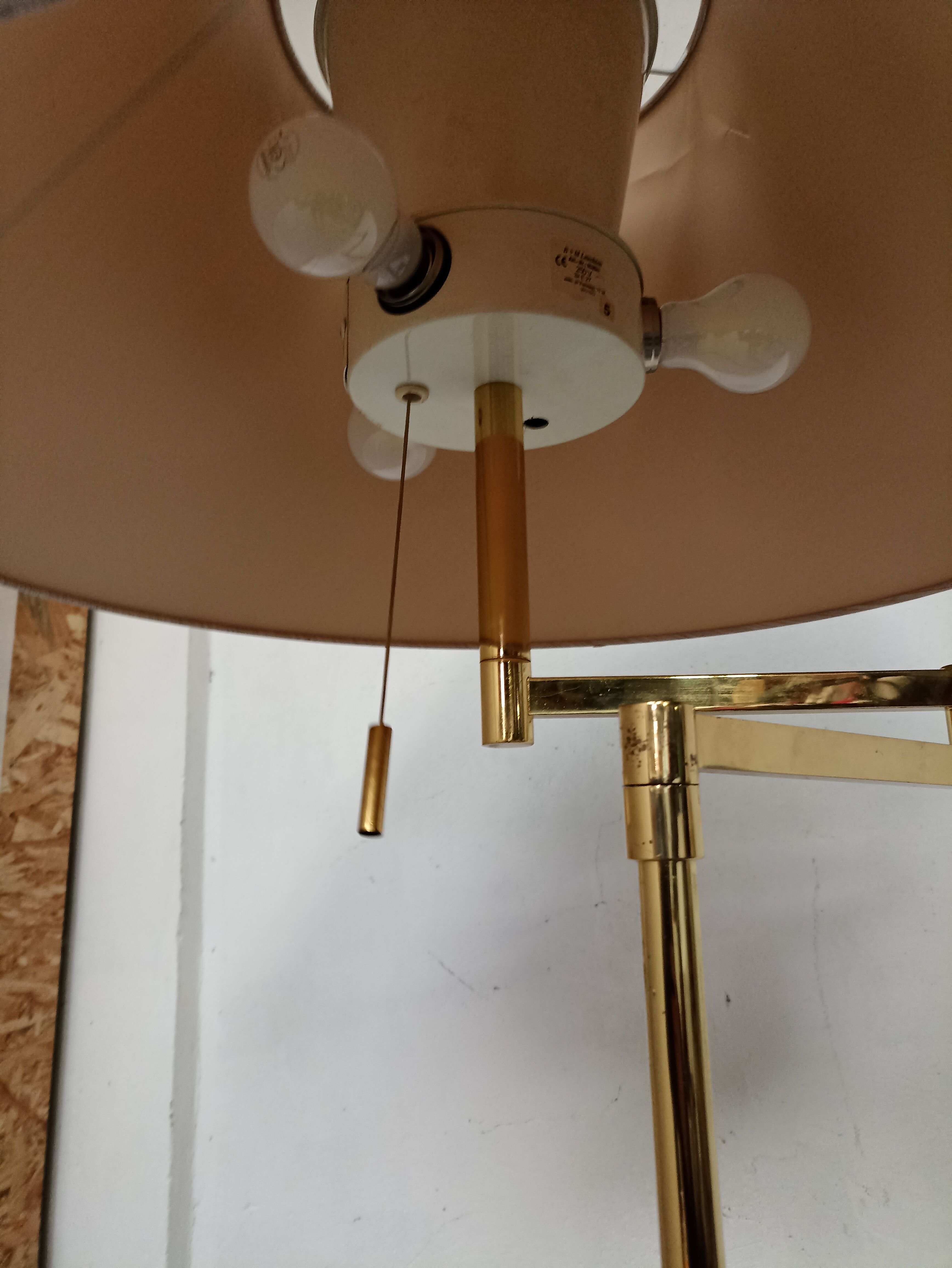 Solid brass floor lamp