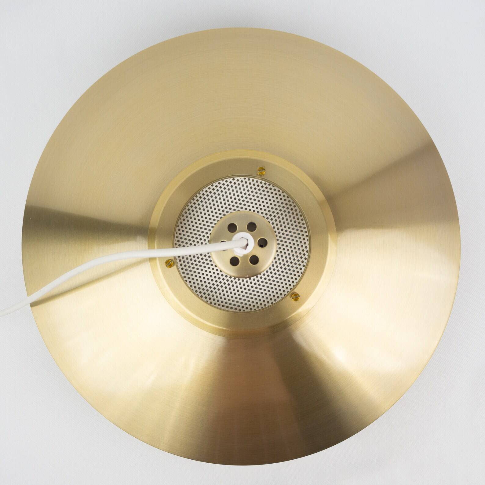 Danish vintage pendant lamp Dania by Kurt Wiborg, Jeka, 1980s