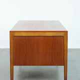 Vintage German design desk by Hartmut Lohmeyer for Wilkhahn with 6 drawers