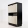 Black and White Oak Brutalist Bar Cabinet