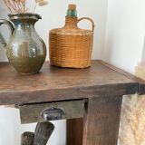 Old wooden workbench