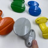 Set of 5 aluminum coat hooks