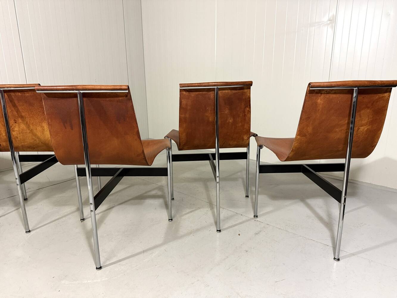 ICF De Padova T-chairs by Katavolos, Kelley and Littell, Italy 1950’s