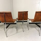 ICF De Padova T-chairs by Katavolos, Kelley and Littell, Italy 1950’s