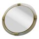 Elegant Round Gold Murano Mirror, Barovier Style