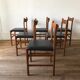 6 chaises scandinave années 60