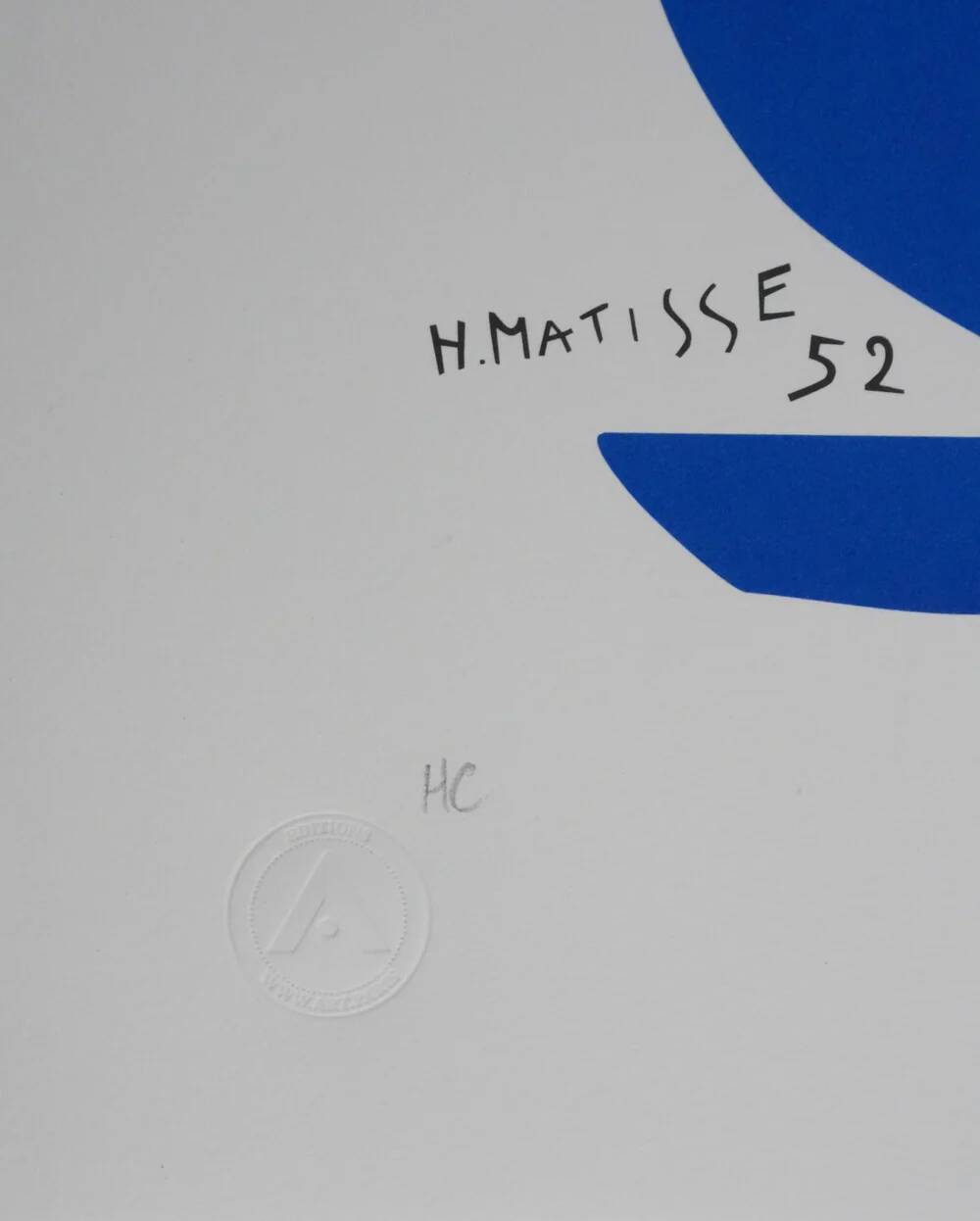 Henri Matisse: Blue Nude III, signed lithograph