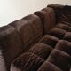 Modular sofa metal and velvet design 1970