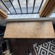 Contemporary farmhouse table – Solid reclaimed elm – One-piece tabletop