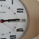 Beige formica vintage clock with date