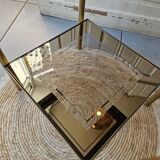 Gold brass side table  
Accent table