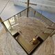 Gold brass side table  
Accent table