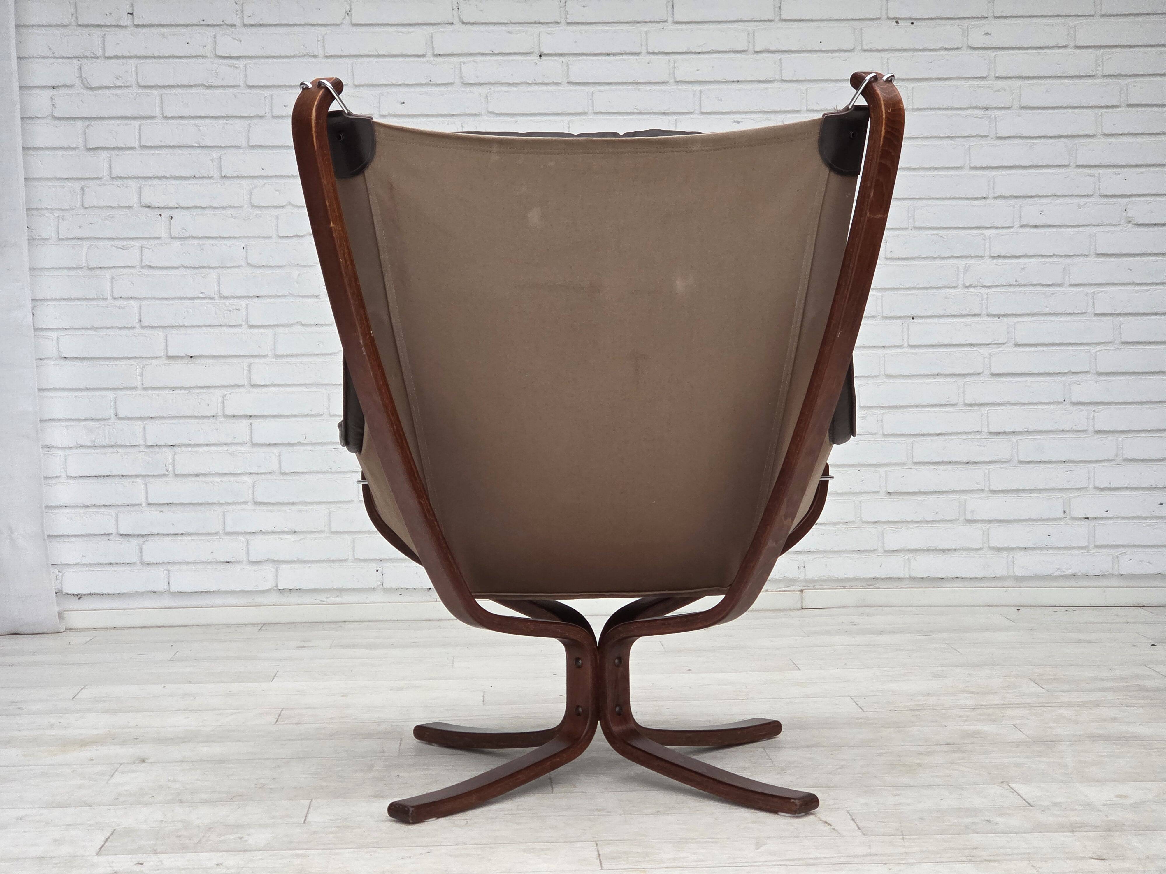 1970s, Norwegian design by Sigurd Ressel, lounge chair model "Falcon".