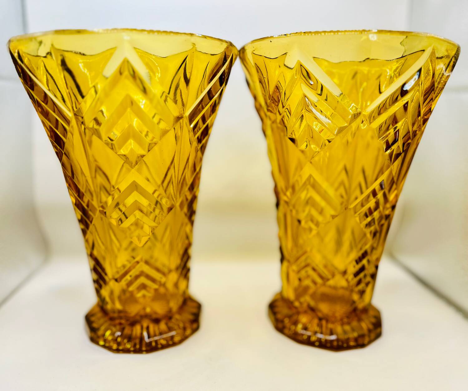 Pair of art deco vases