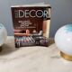 Pair of Postmodern White and Light Blue Murano Glass Table Lamps, Italy
