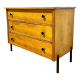 Vintage chest of drawers feet black metal