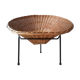 Wicker armchair years 60 tripod