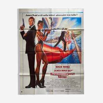 Original movie poster "Dangerously your" James Bond 120x160cm 1985