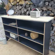 Wooden locker workbench