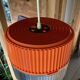 Vintage orange and transparent plastic pendant light
