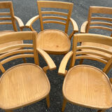 Set of 5 bistro armchairs