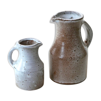 Crémier, pots à lait en grès de Jeanne et Norbert Pierlot, années 60