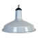 Lampe à suspension industrielle en émail bleu clair, années 1960