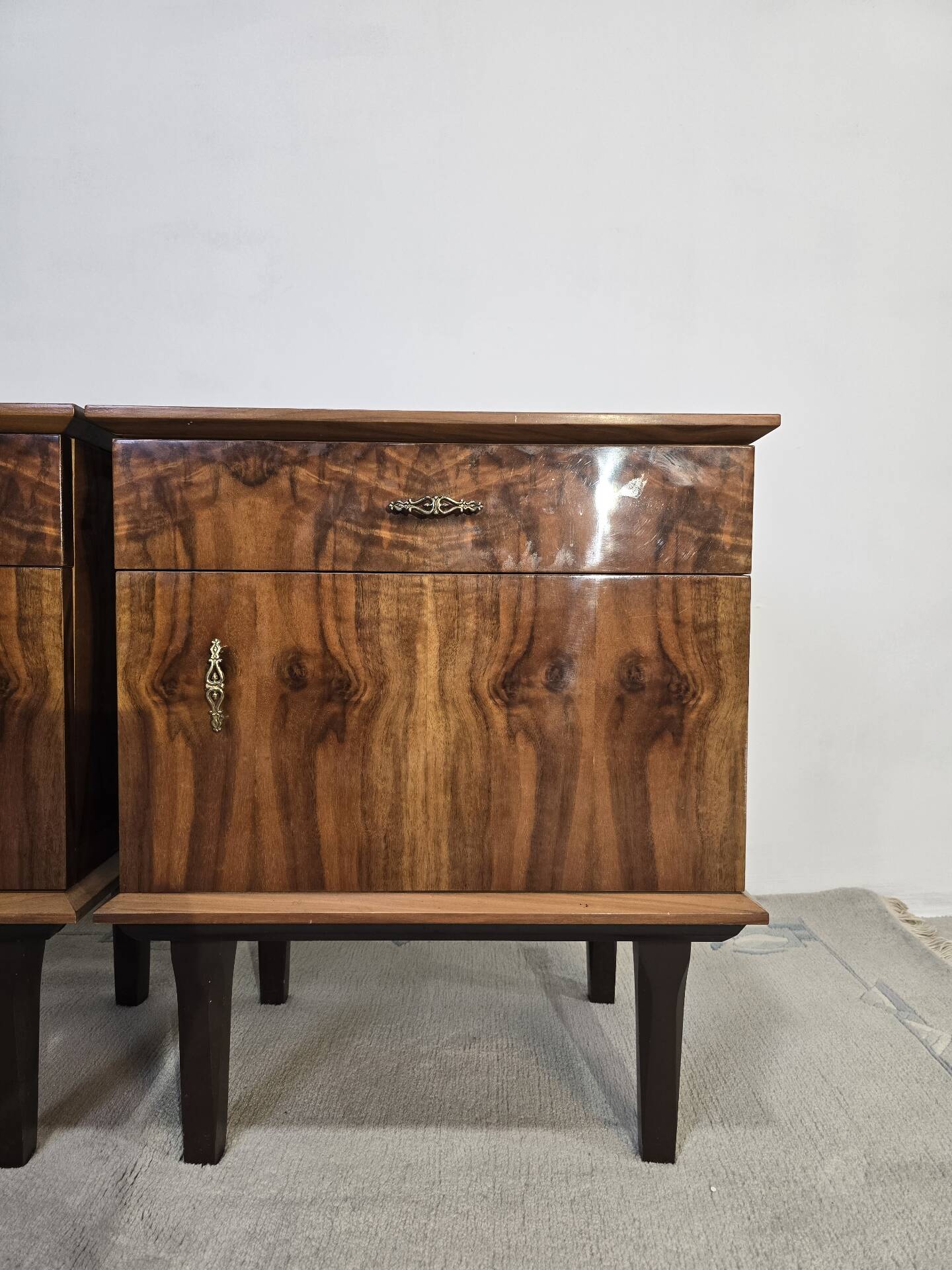 70s Walnut Nightstand