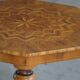 Danish Art Deco octagonal side table in birch with an inlaid top, 1940s.