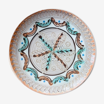 Romanian handicraft ceramic dish